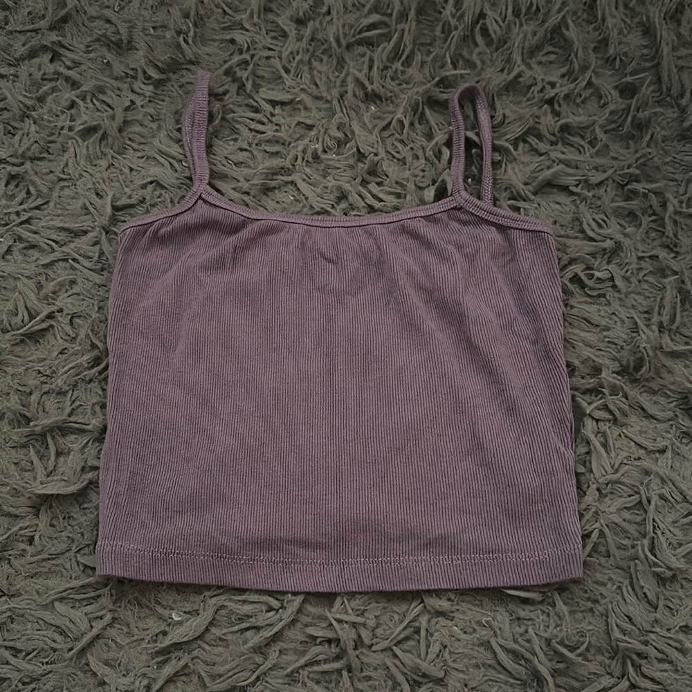 Purple Tank Crop